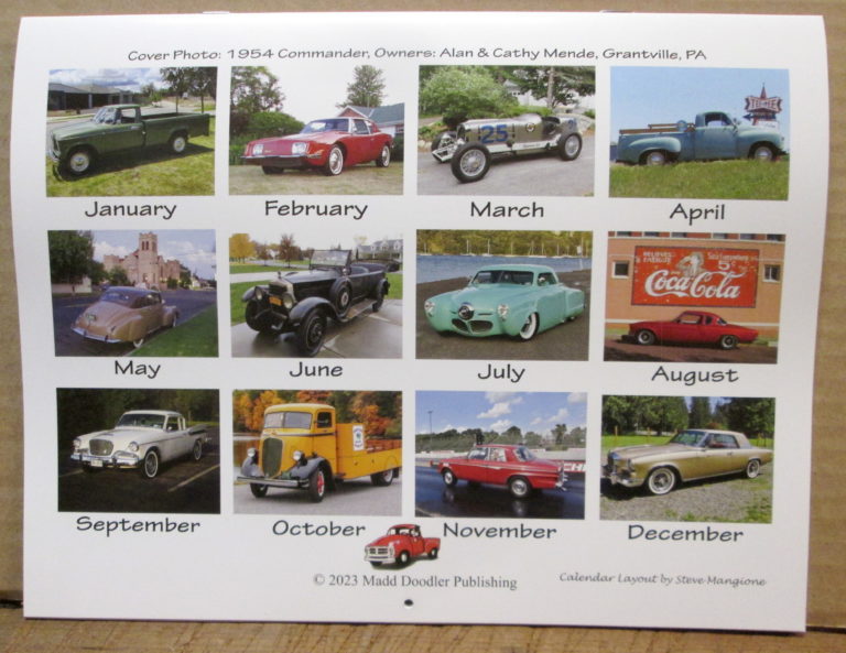 2024 Studebaker Calendar, All Studebaker – All Year! | Madd Doodler